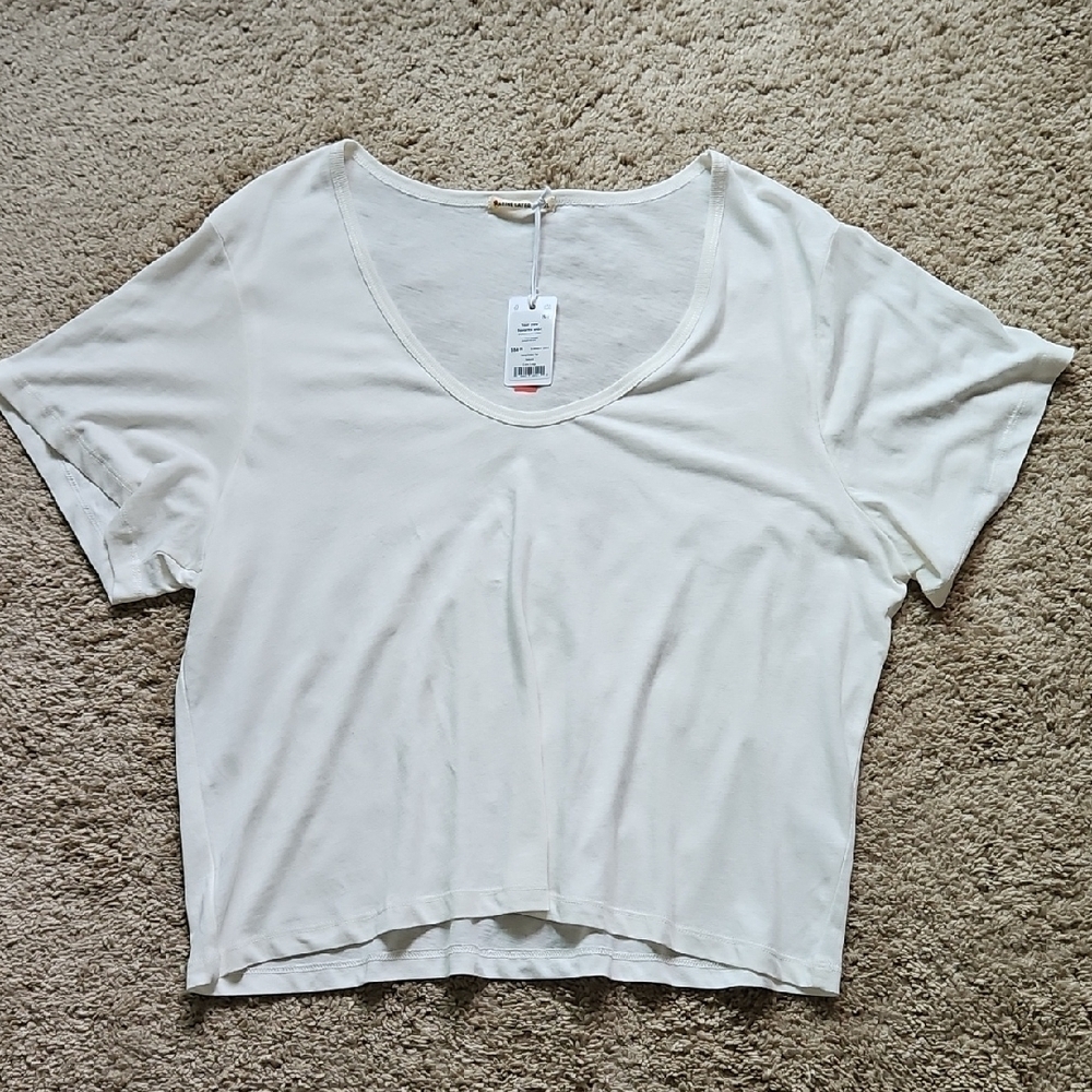 NWT Marine Layer White Short Sleeve Tee, Size XL